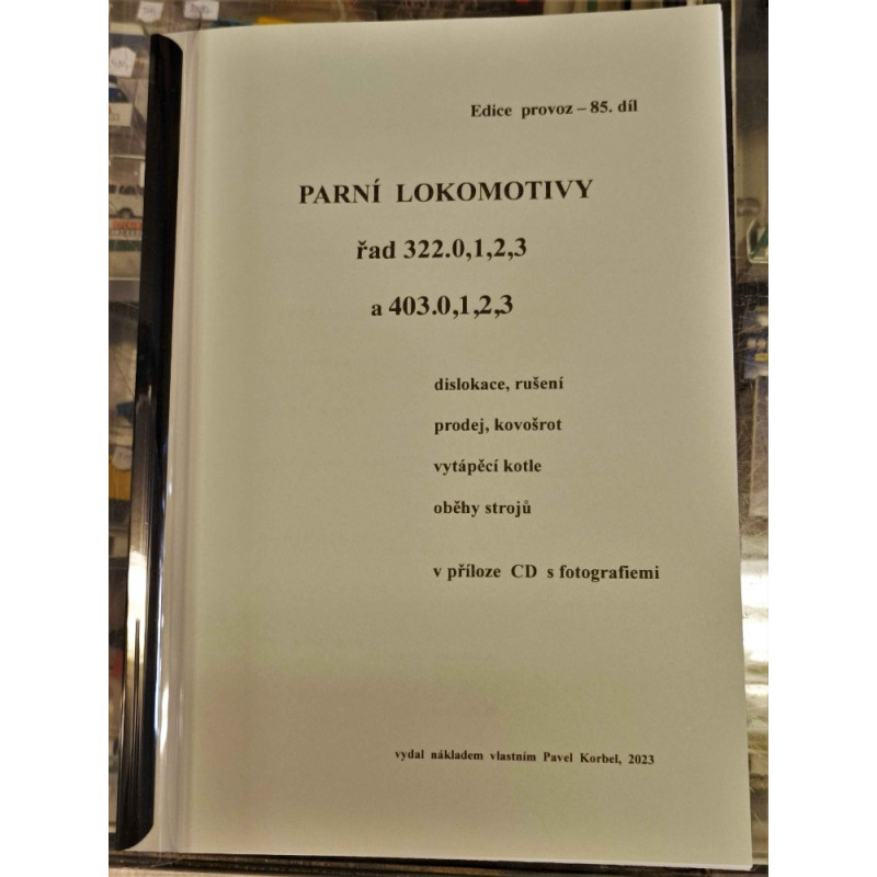 Parní lokomotivy řady 322.0,1,2,3 a 403.0,1,2,3 - dislokace, rušení, prodej, kovošrot, vytápecí kotle, oběhy strojů (P.B