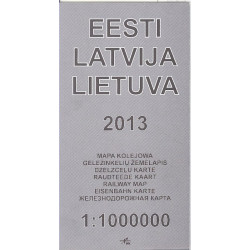 Railway Map of Latvia 2013