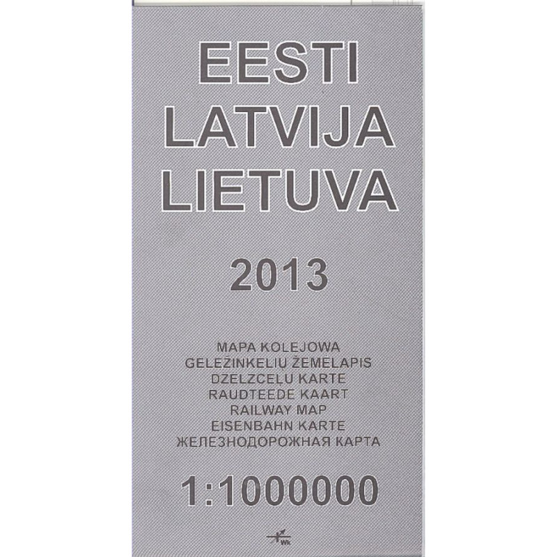 Železniční mapa Latvia 2013