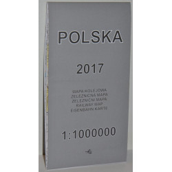 Railway map of Poland 2017...