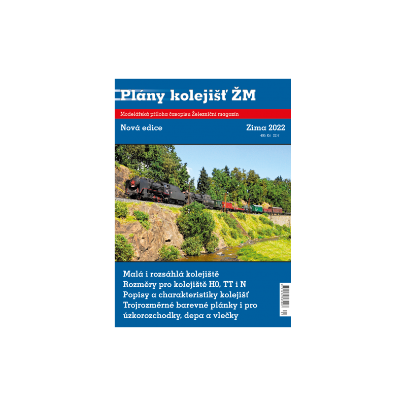 Železniční magazín - modelářská příloha 2022 Plány kolejišť (edice 2022)