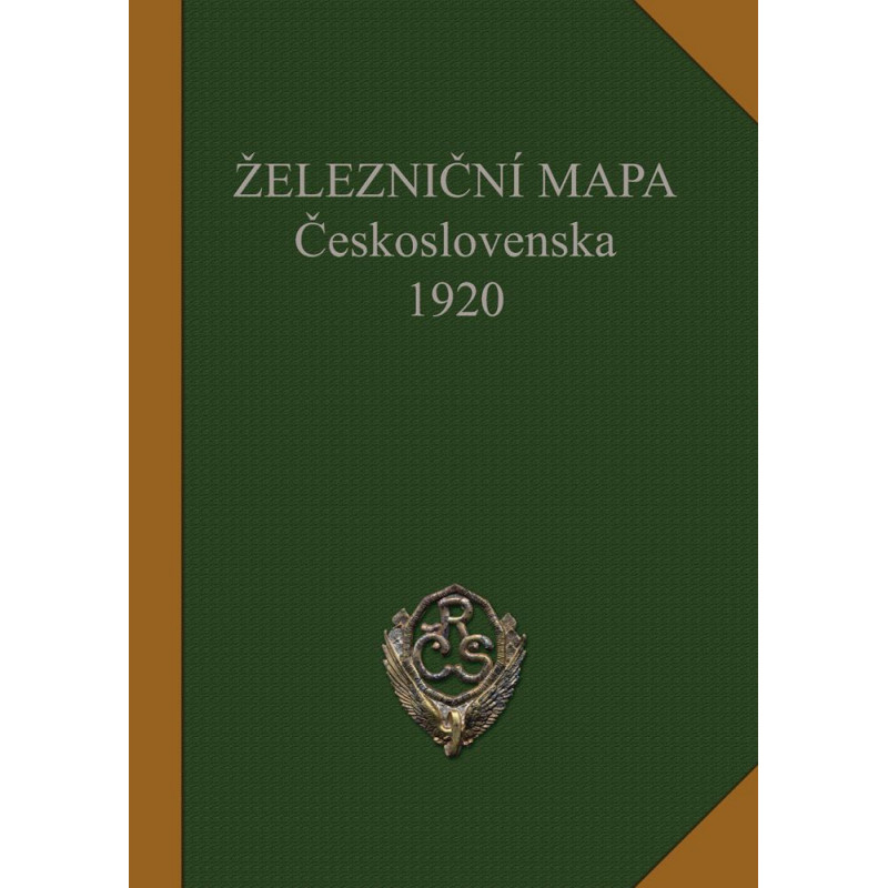 Železniční mapa Československa 1920 (reprint) měřítko 1:1000 000