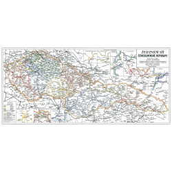 Railway map of Czechoslovakia 1920 (reprint) scale 1:1000 000