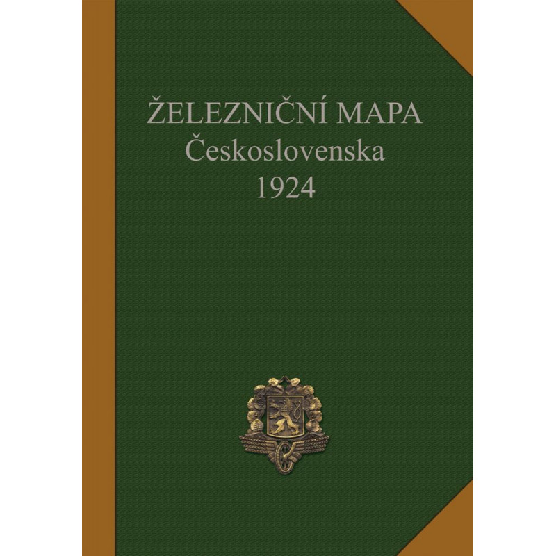 Railway map of Czechoslovakia 1924 (reprint) scale 1:1000 000
