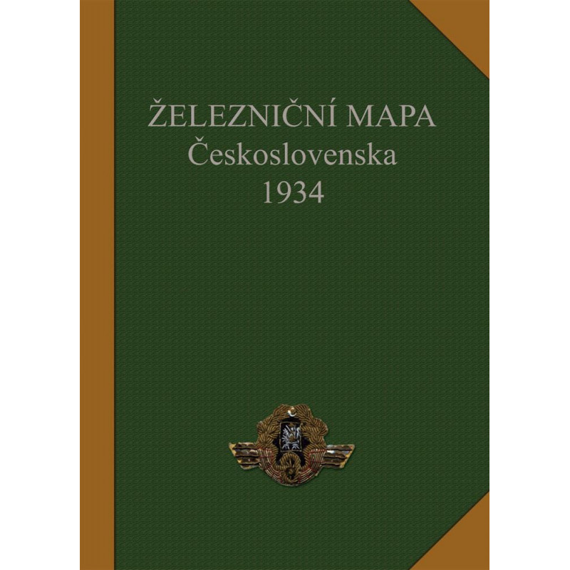 Železniční mapa Československa 1934 (reprint) měřítko 1:800 000