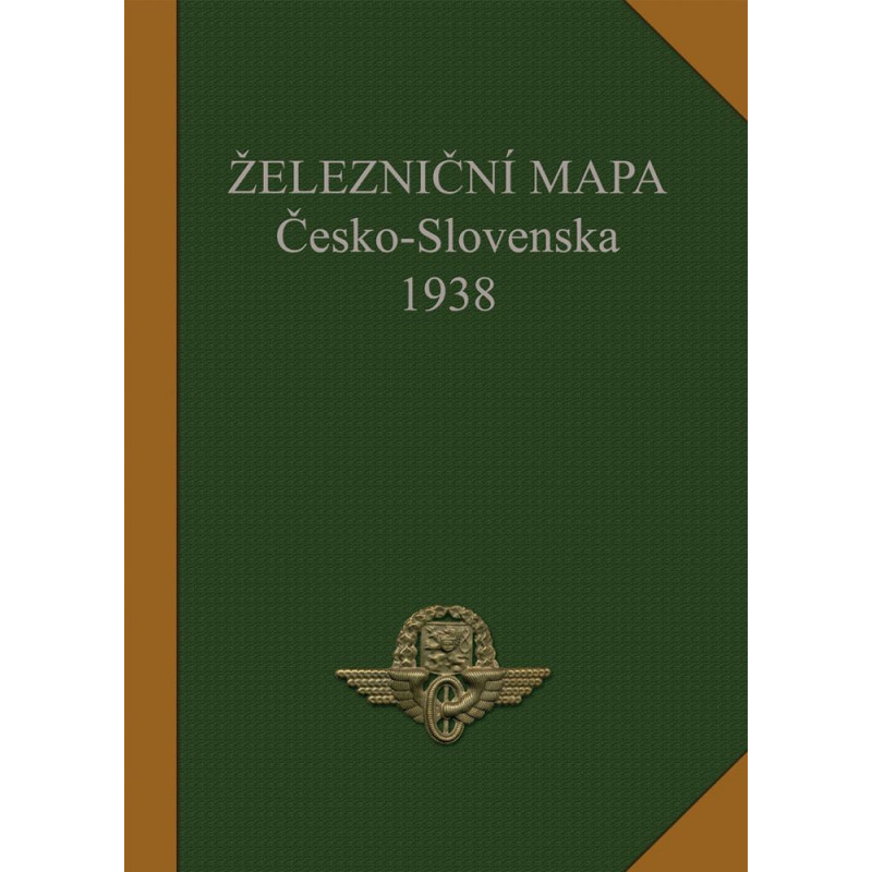 Železniční mapa Československa 1938 (reprint) měřítko 1:850 000