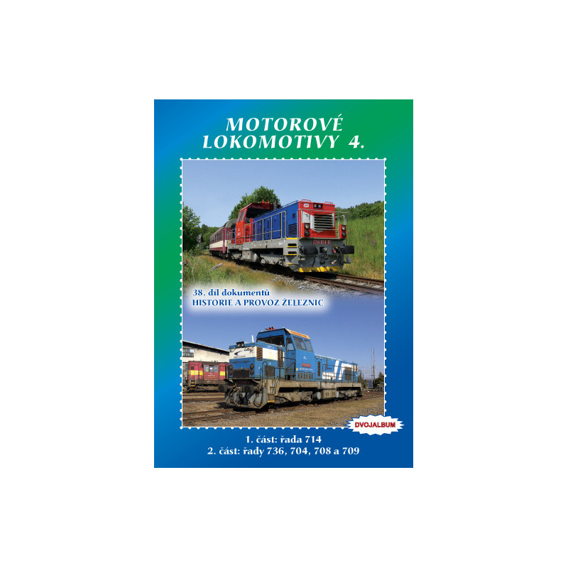 Motorové lokomotivy 4 (2x DVD) 1.část: řady 714 2.část: řady 736, 704, 708 a 7097