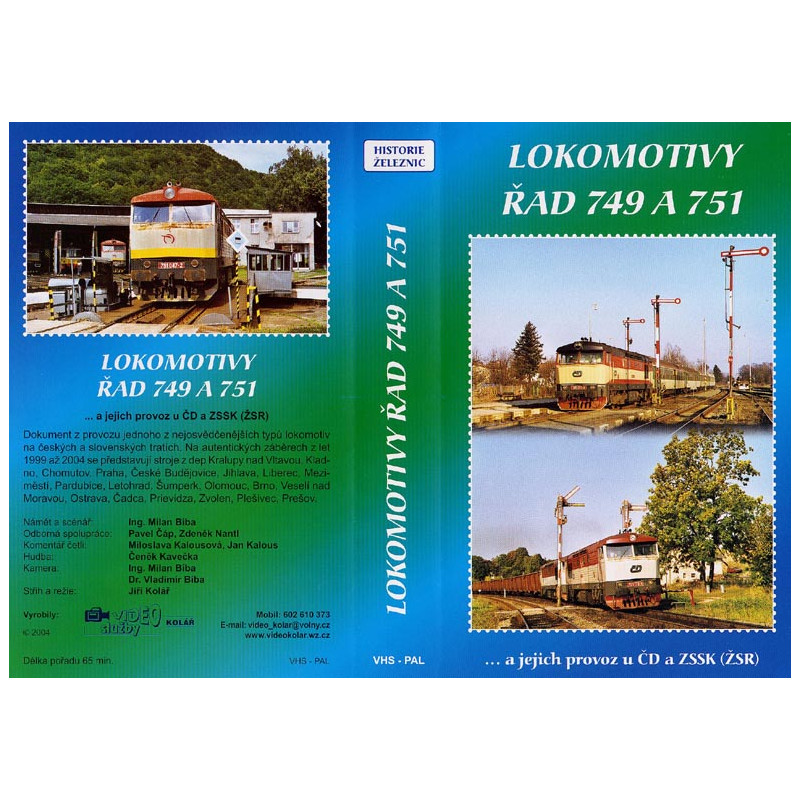 Lokomotivy řad 749 a 751 65 min., DVD