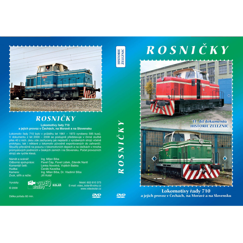 Rosničky (lok. řady 710 a jejich provoz) 64 min., DVD