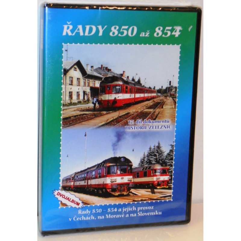 Řady 850 a 854 a jejich provoz v Čechách, na Moravě a na Slovensku (dvojalbum) 60 min., DVD