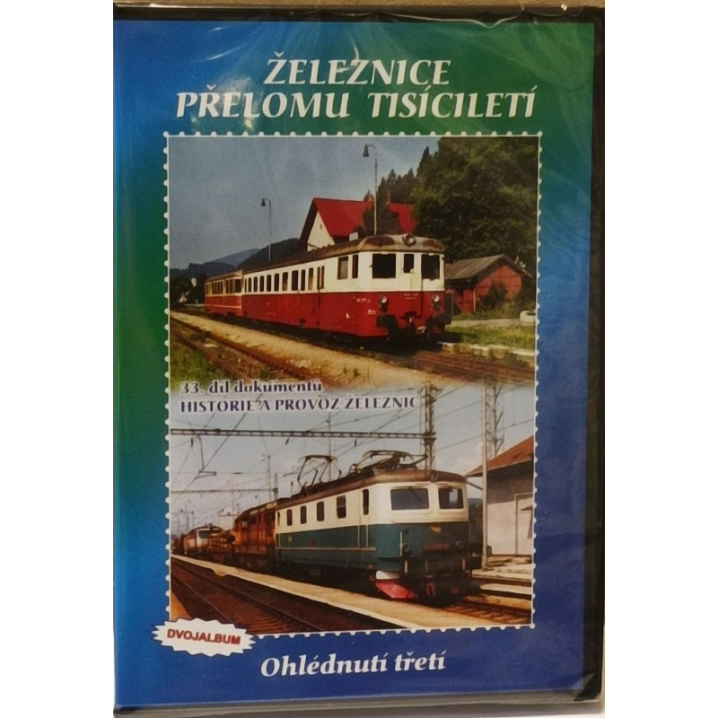 Železnice na přelomu tisíciletí - Ohlednutí třetí (2x DVD), archivní záběry z let 1999 až 2007 - provoz Slovensko, DVD