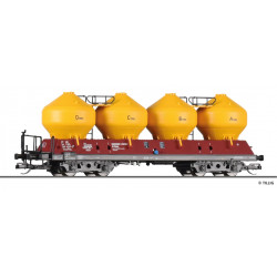 TILLIG 4-axle container wagon Uacs ČSD, 4th edition  TT