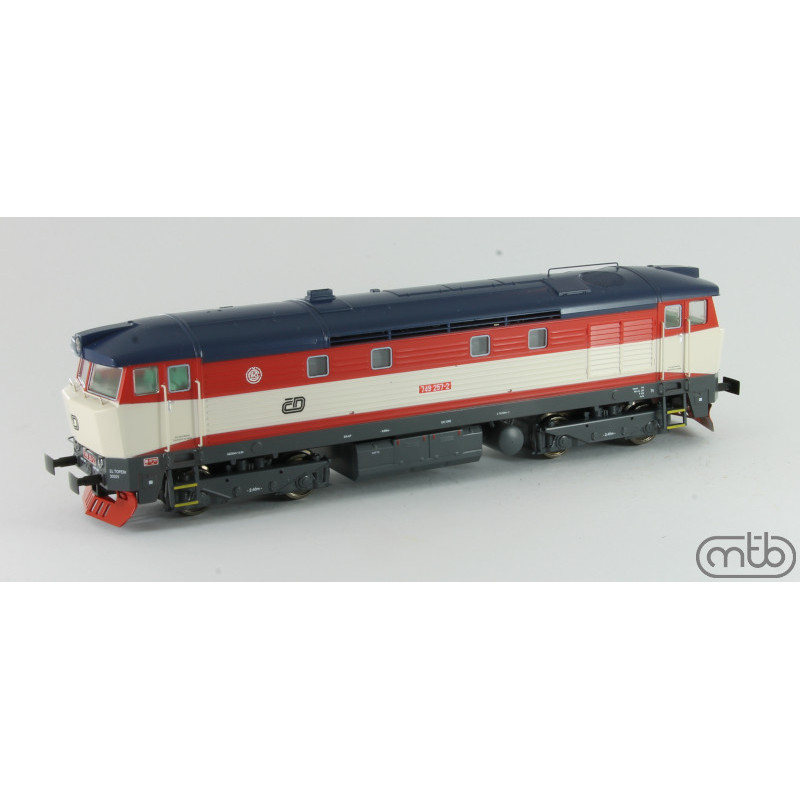 H0 - ČD 749 257 "Zamračená/Bardotka" - analog, MTB