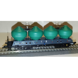 TILLIG  set of 2 pcs 4-axle container wagons Uacs 451.1 Transportservis spol. s.r.o. Beroun, 6th edition  TT