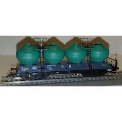 TILLIG  set of 2 pcs 4-axle container wagons Uacs 451.1 Transportservis spol. s.r.o. Beroun, 6th edition  TT