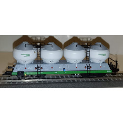 TILLIG  4-axle container wagon Uacs CZ-ČMC Českomoravský cement a.s., 6th series  TT