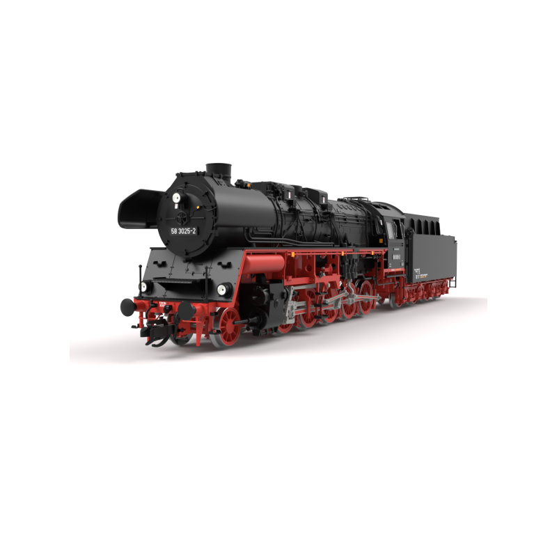 Saxonia parní lokomotiva 58.3025-2 DR  s tendrem T34, digitál + zvuk TT