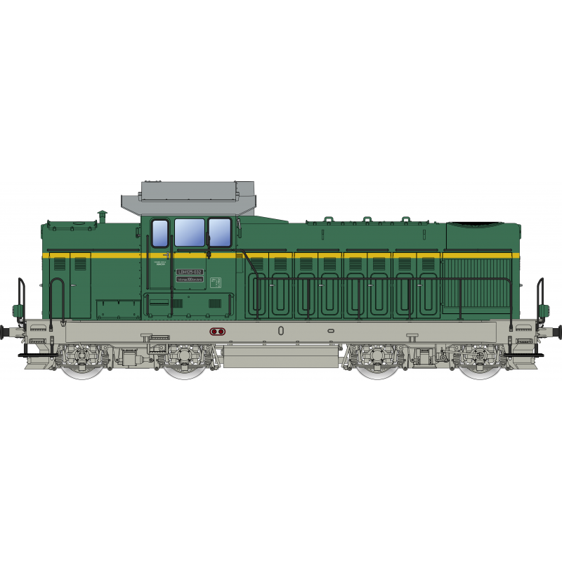 ALBERT MODELL diesel locomotive with hydraulic power transmission LDH125-032 FAUR  H0