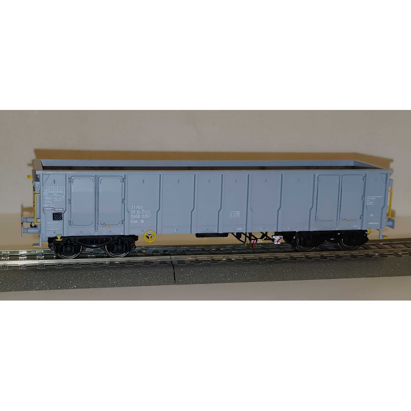 ALBERT MODELL  4-axle open high-sided Eas H-CDC wagon, ep.VI, gray, wagon no.: 029-7  H0