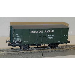 BRAWA 50993 2-axle covered wagon L "Třeboňské pivovary" ČSD, wagon no.: 512508, 3rd edition  H0