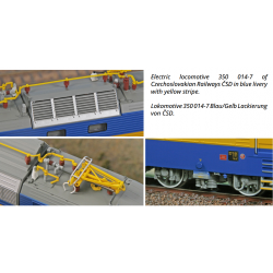A.C.M.E. 69334 electric dual-system locomotive 350.014-7 ČSD, 4th series, digital + sound H0