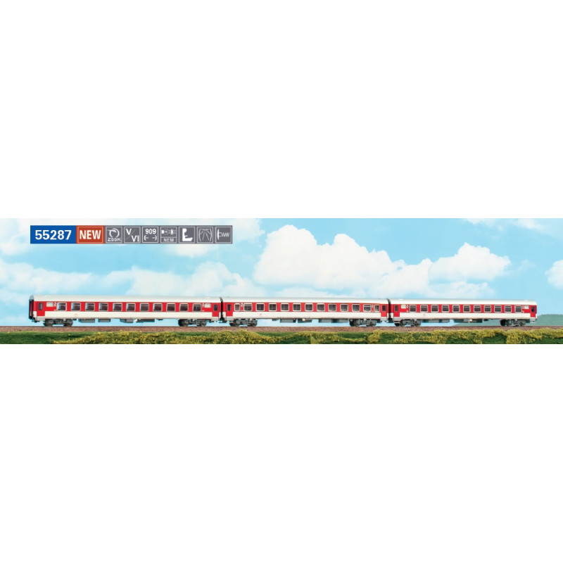 A.C.M.E.55287 set of 3 pieces Bmeer 2nd class ŽSSK, 6th ep. H0