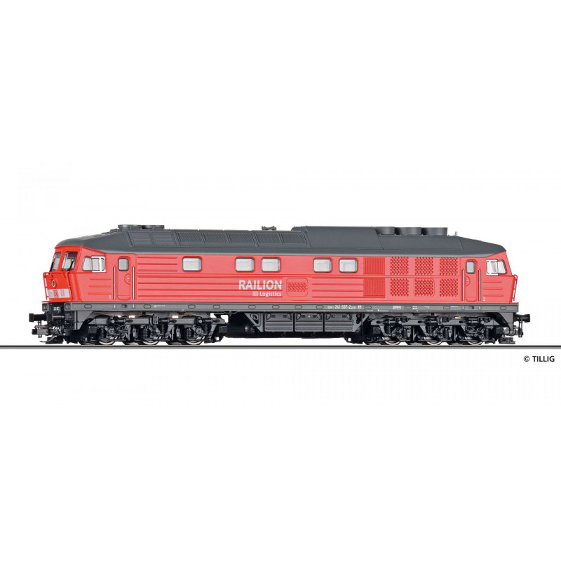 TILLIG BR 241 Railion DB Logistics "Ragulin, Ludmila" diesel locomotive, 6th edition TT