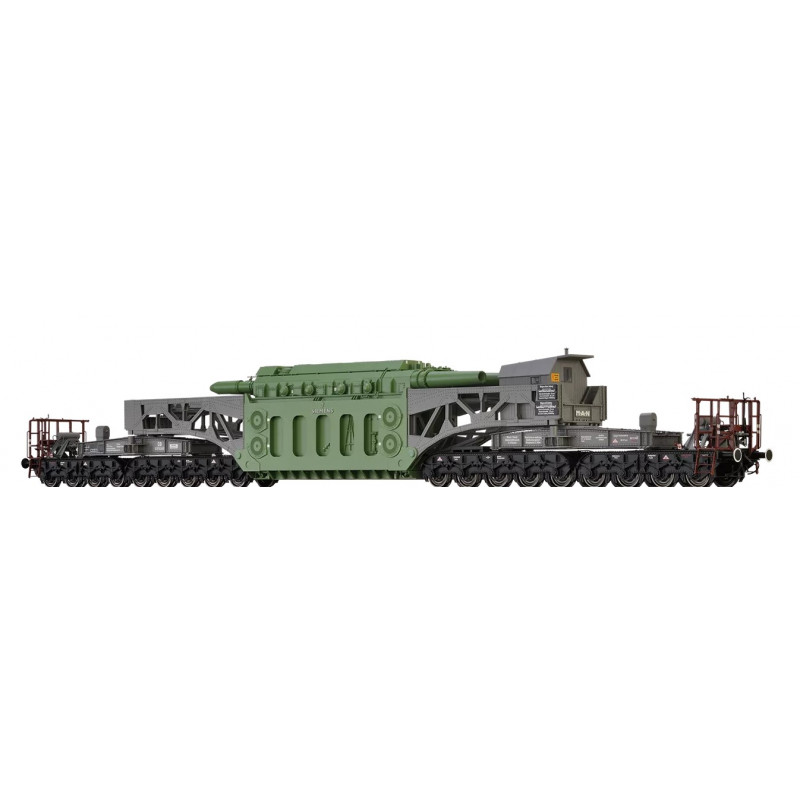 BRAWA  18-axle heavy-duty transport vehicle  SSt 125 DB, 3rd series, RWE H0