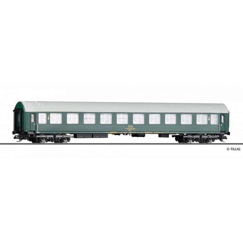 TILLIG 4-axle passenger car type "Y" 2nd class (B) ČSD, 4th series. TT
