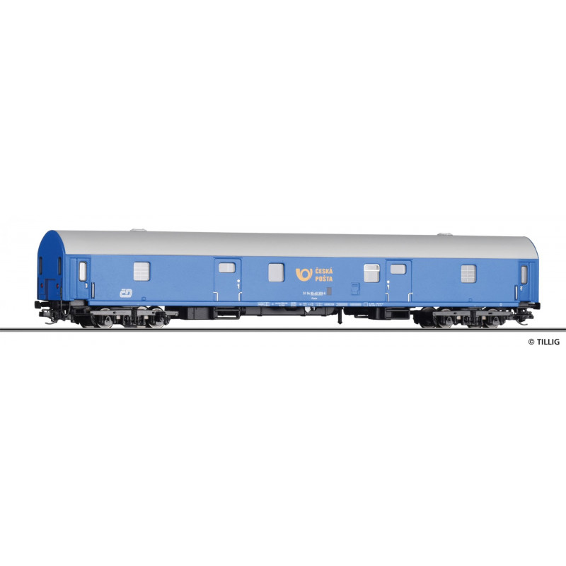 TILLIG  4-axle DFsa ČD "Česká pošta" mail car, 4th edition  TT