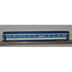 TILLIG  4-axle 2nd class passenger car Bmz with children's compartment 229 ČD, "Najmrd" paint scheme, 6th edition.  TT