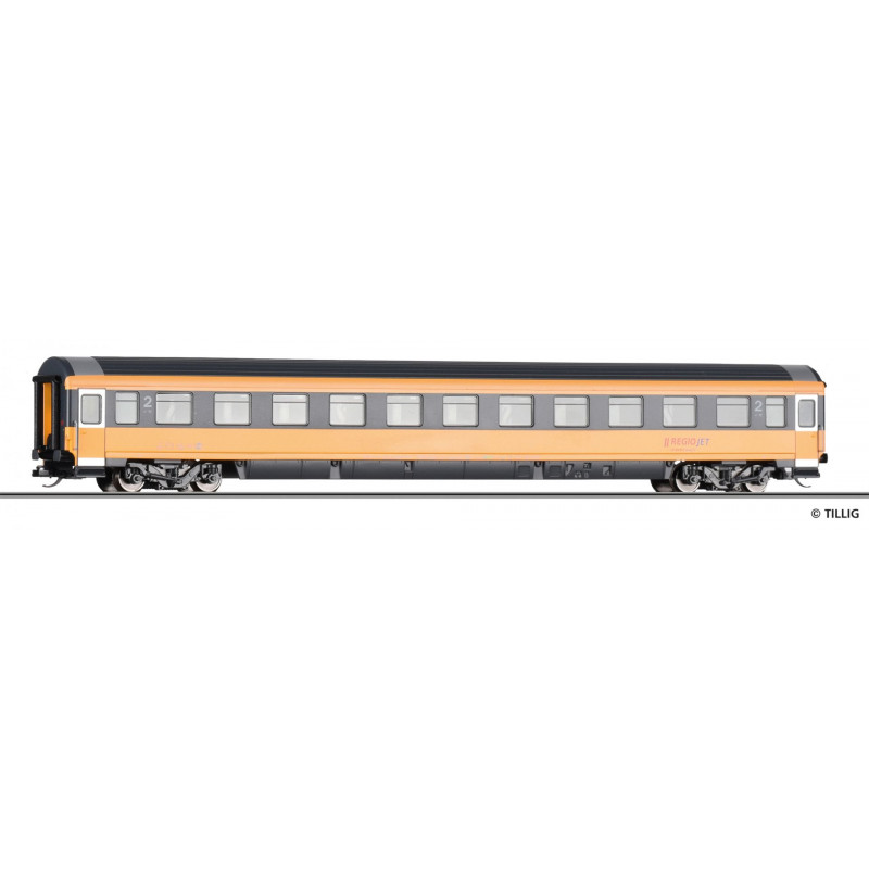 TILLIG 4-axle passenger car Bmz of the company "RegioJet", 6th edition. TT