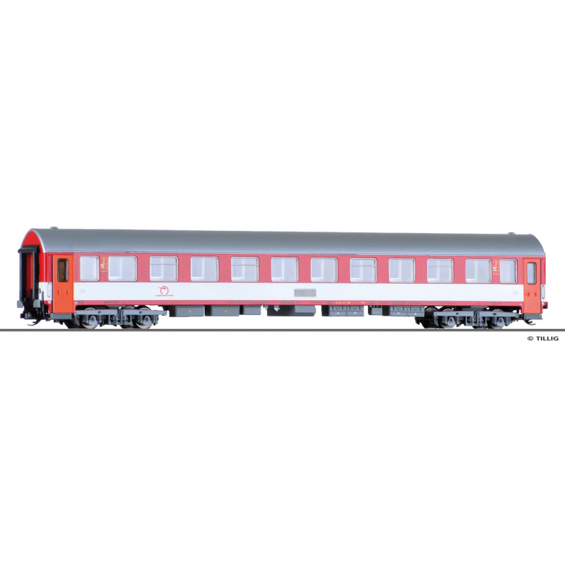 TILLIG 4-axle passenger car Beer ZSSK "reko Y" 2nd class, 6th series. TT