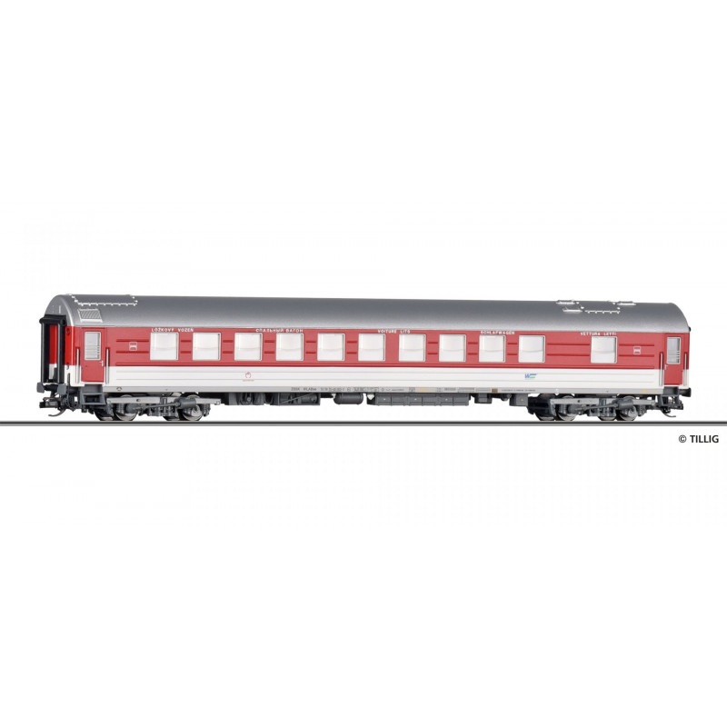 TILLIG 4-axle WLABee ZSSK sleeping car, 6th series.   TT