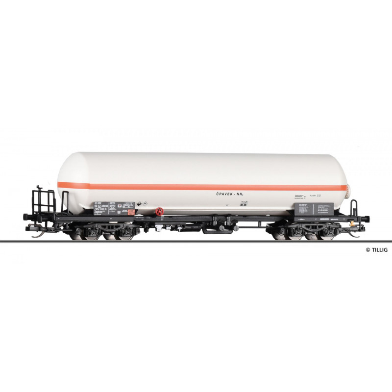 TILLIG   4-axle tank wagon for transporting gas Zagkks "Unipetrol Doprava s.r.o.", 6th edition TT