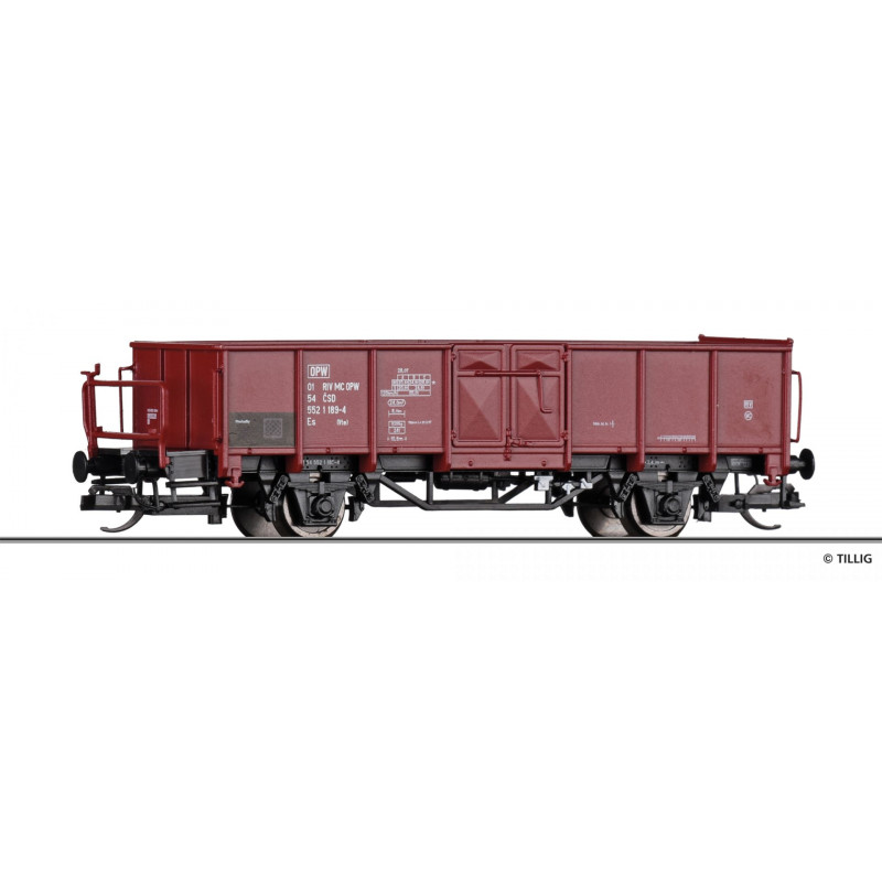 TILLIG 2-axle high-sided open wagon Es ČSD, 4th series TT