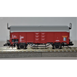 TILLIG set of 2 pcs 2-axle open wagon with sliding roof Utz/Tms ČSD, 4th ep.TT