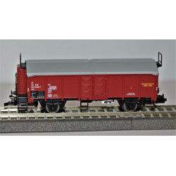 TILLIG set of 2 pcs 2-axle open wagon with sliding roof Utz/Tms ČSD, 4th ep.TT