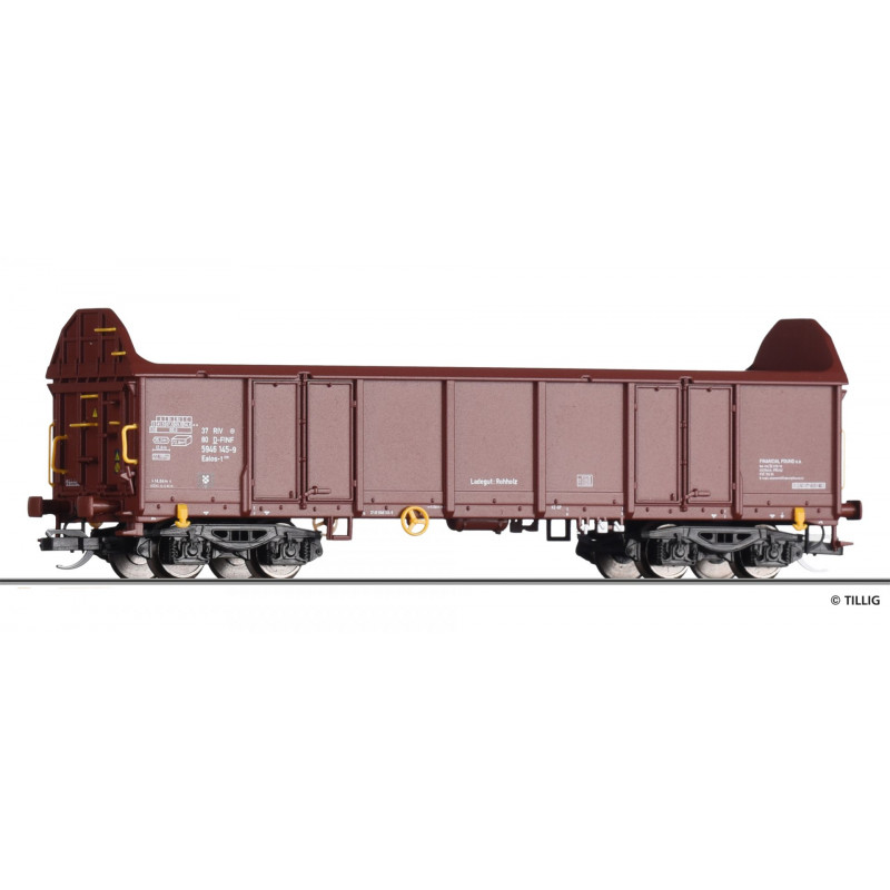 TILLIG 4-axle open high-sided wagon Ealos-t, Financial Found a.s. Ostrava CZ, 6th edition. TT