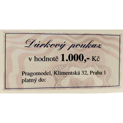 Dárkový poukaz Pragomodel...