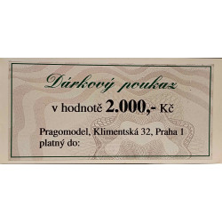 Pragomodel gift voucher...