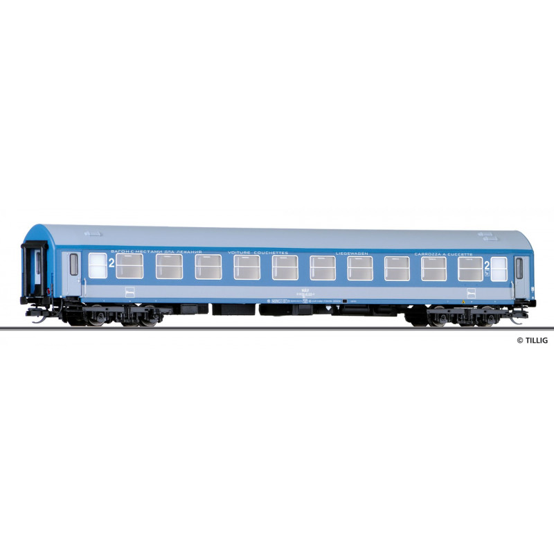 TILLIG 4-axle Y/B 70 type couchette car, MÁV 2nd class, 4th series, TT