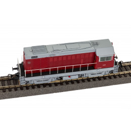 PIKO T435.0105 ČSD red diesel locomotive with Pennsylvania-type bogies, 4th edition, analog H0