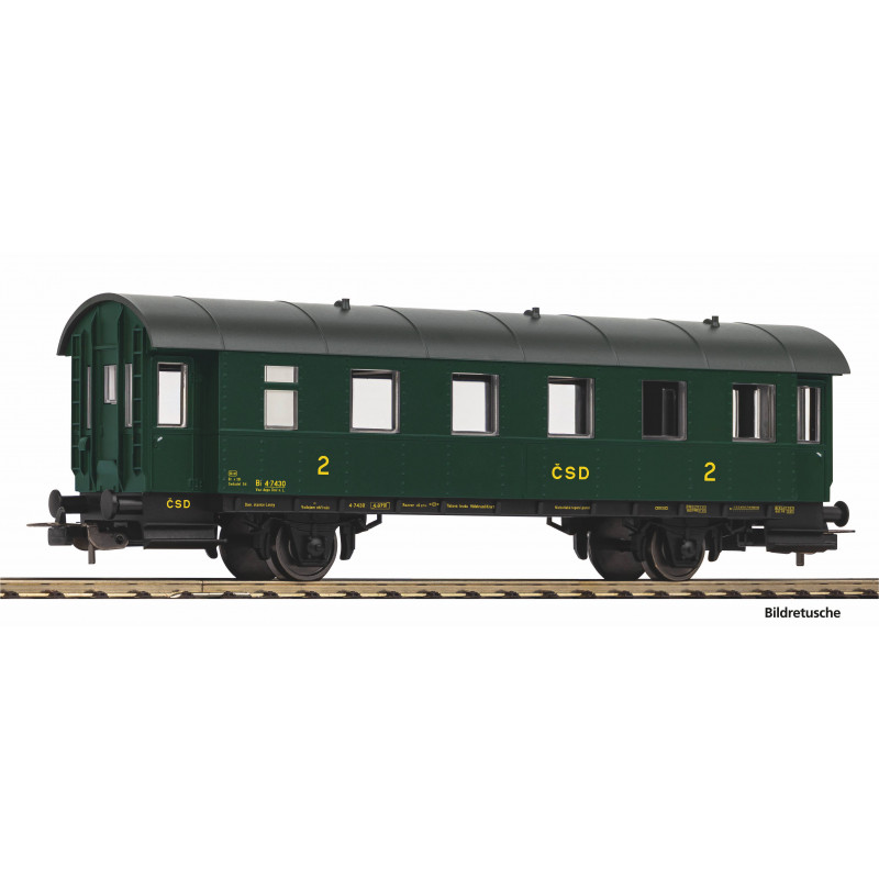 PIKO (HOBBY) 2-axle passenger car Bi 2nd class ČSD, 3rd series H0