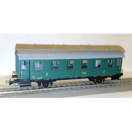 PIKO (HOBBY) 2-axle passenger car Bi 2nd class ČSD, 3rd series H0