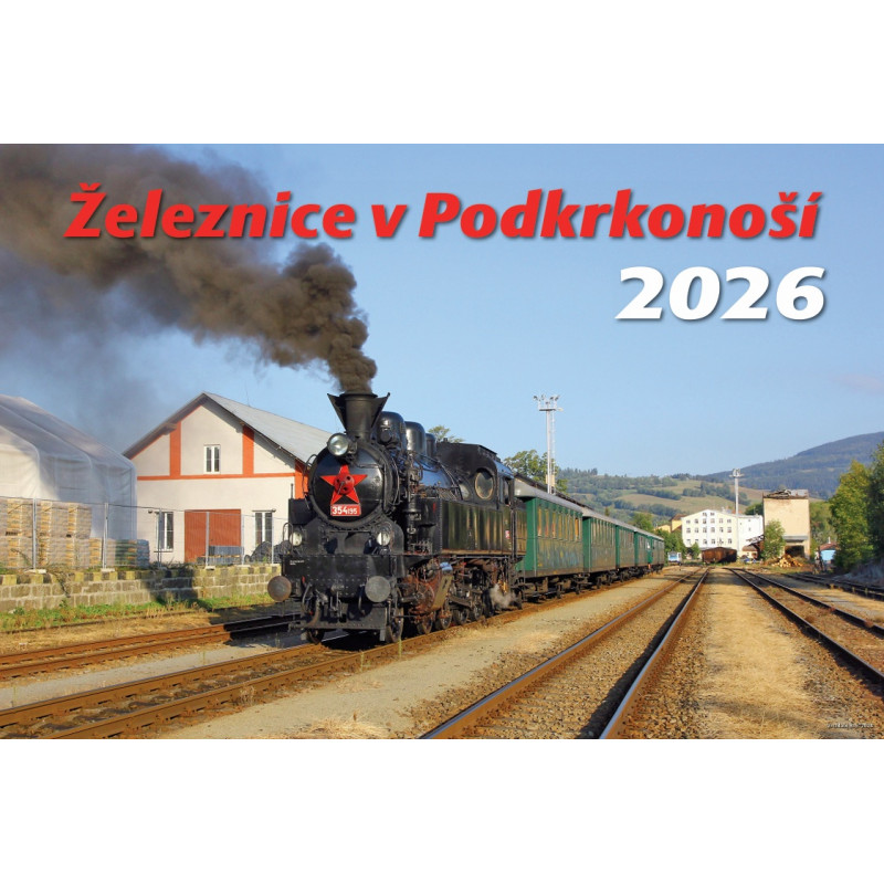 Railways in the Podkrkonoší Region 2024, monthly wall calendar