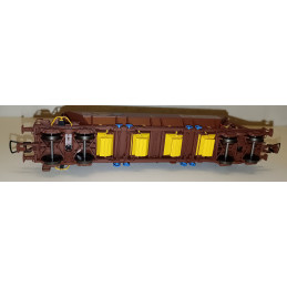 ALBERT MODELL 4-axle dump car Tanpps ERMEWA, ep.VI, brown, car no.: 0559 084-5 H0