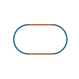 PIKO Digitální startset "REGIOJET" s elektrickou lokomotivou BR 386 + 3 rychlíkovými vozy, 6.ep.   H0