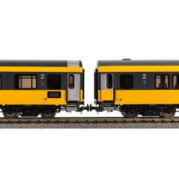 PIKO set of 2 Regiojet 2nd class passenger cars, 6th edition, H0