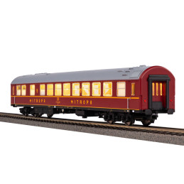 PIKO 4-axle WRm '61 DR "MITROPA" dining car, 4th edition, digital + sound, H0